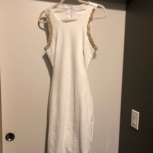 Just Me White Cocktail Dress